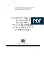 Las Nuevas Demandas Del Desempeño Profesional y Sus Implicancias para La D U