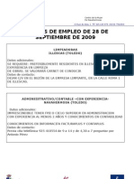 Ofertas Empleo Septiembre