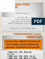 Pembinaan Item Objektif