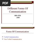 Download Different Forms of Communication by abhishek SN20367661 doc pdf