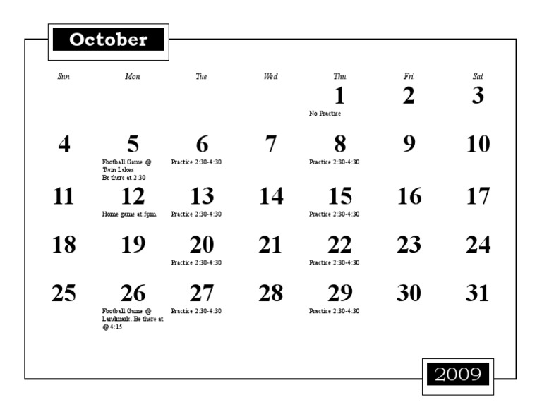 Calendar | PDF
