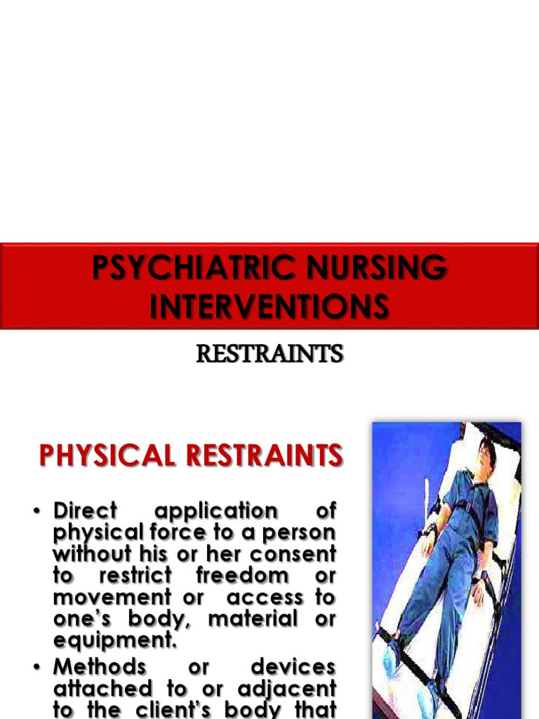 Restraints Physician Nursing