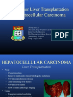 For Hepatocellular Carcinoma: Living Donor Liver Transplantation
