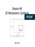 Elements of Mechanical Design - Mechanisms (Synthesis of 4 Bar Mechanisms)