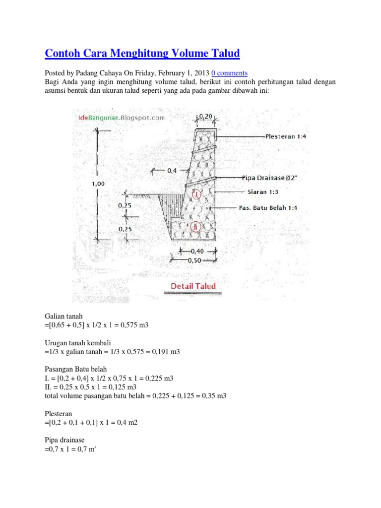 Download Gambar Sketsa Rabat Beton Aliransket