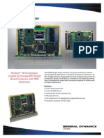 Single Board Computer: Pentium™ M Conduction-Cooled 3U Compactpci Single Board Computer With PMC Expansion
