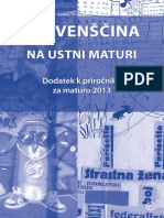 Slovenscina Na Ustni Maturi Dodatek Za Maturo 2013