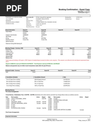 Celebrity Invoice 2