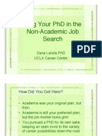 Using Your PhD in Non-Academic Careers