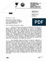 1993 Hon Rollins OLeary Letter 01-14-93