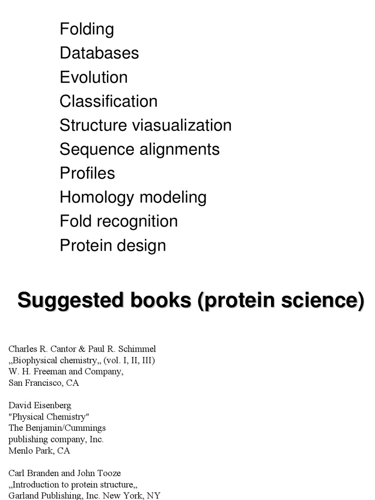 Folding Databases Evolution Classification Structure Viasualization