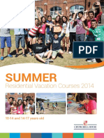 2014 Summer Residential Brochure