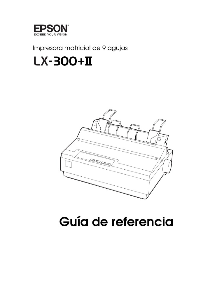 Epson LX-300+II - Guia de Usuario | PDF Impresora (Computación) | Point and