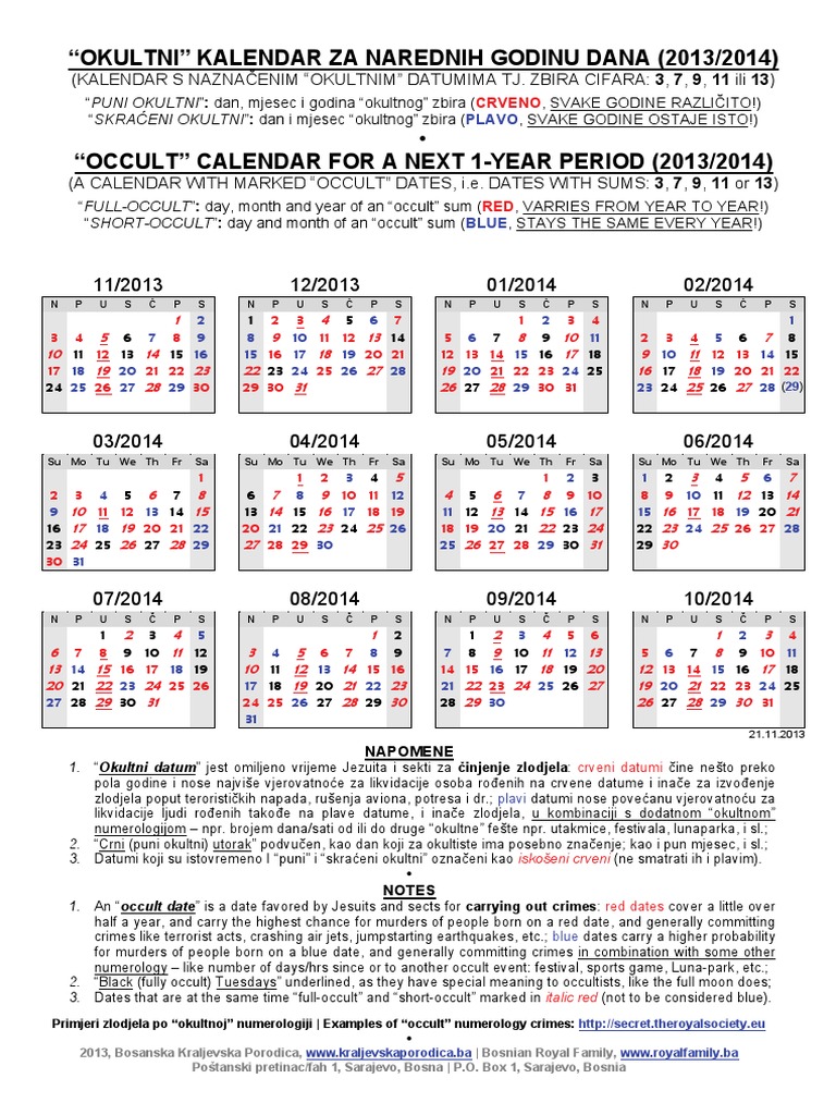 Occult Calendar 2013-2014 | PDF | Esotericism, image size:768x1024