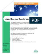 Liquid Enzyme Deodorizer: Avir Natural Air Applications