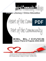 ESL EL/Civics Lesson Plans & Projects 2004-2009