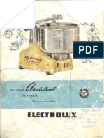 Electrolux Assistent Dlx Model n4 Manual