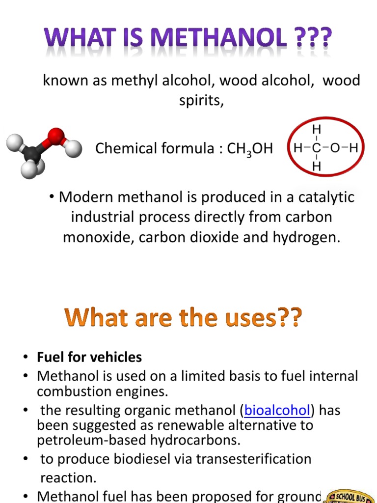 Methanol Methanol Chemical Substances