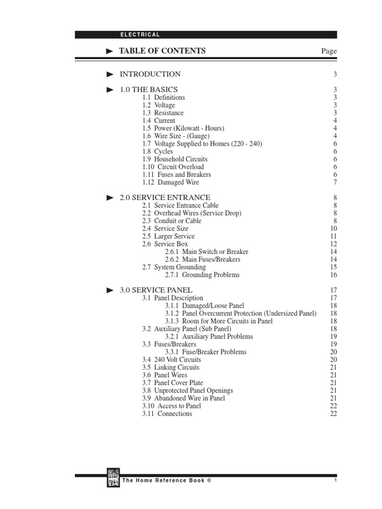 Home Reference Printable
