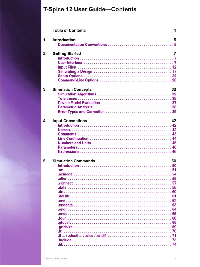 T Spice User Guide | PDF | Business