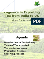 Group 5B Logistics in Exporting Tea From India To UK