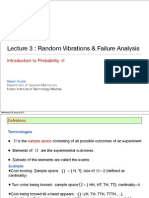 Lecture 3: Random Vibrations & Failure Analysis: Introduction To Probability - II