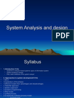 System Analysis and Design Introduction