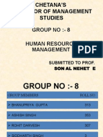 Group No:-8 Human Resource Management: Submitted To Prof