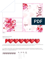 Valentines Day Pop Out Card Printable 0110