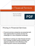 Marketing Pricing For Financial Services