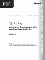 Download MS 10325A Microsoft Automating Administration With Windows PowerShell 20 Trainer HandBook Vol1-LMS - 2010 by Dave Fish SN203857162 doc pdf