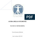Filosofia 12-13 San Raffaele brochure informativa corsi
