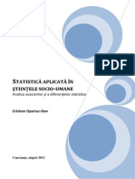 Statistica Aplicata in Stiintele Socio-umane. Volume 2 (Romanian) (1)