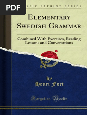 Elementary Swedish Grammar 1000091643