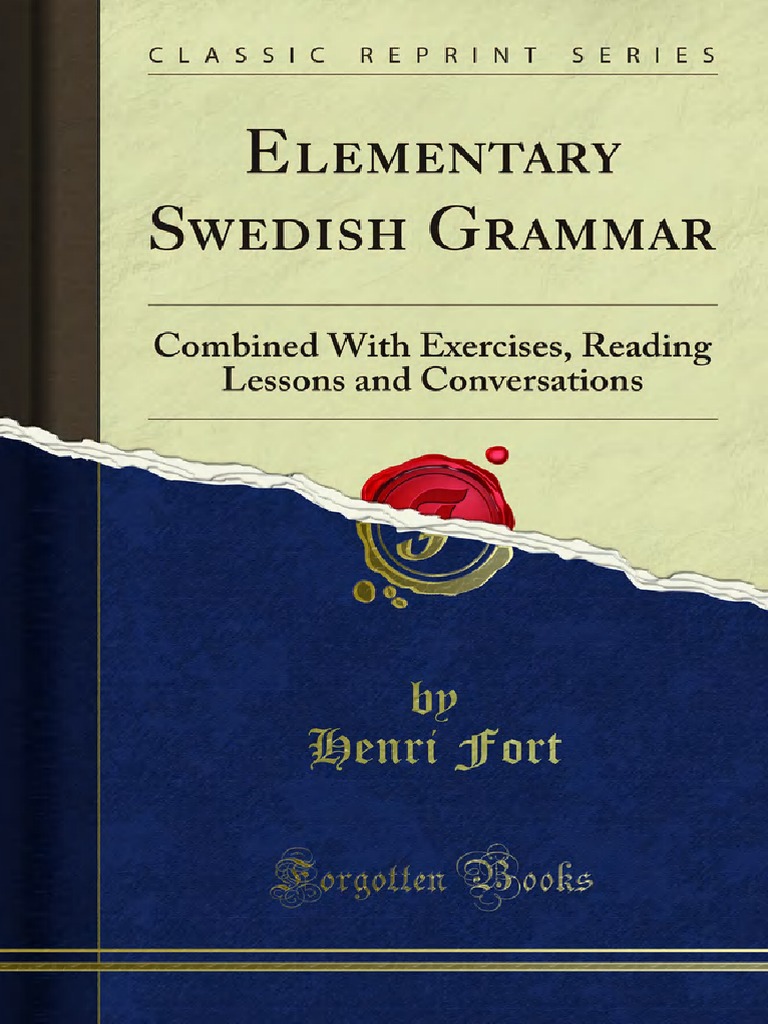 Elementary Swedish Grammar 1000091643