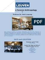 Course in Forensic Anthropology: Date and Location
