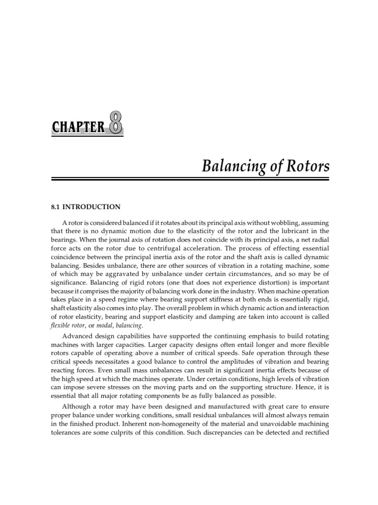 Fundamentals of Rotor Balancing | PDF | Rotation Around A Fixed Axis ...