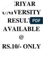 Periyar University Results Available