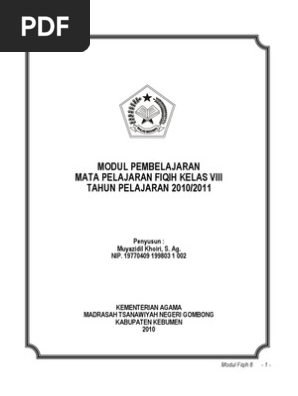 Modul Fiqih Kls 8 Mts