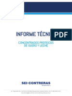 SEI Contreras Ingenieria-Informe-Concentrados Proteicos de Suero y Leche PDF