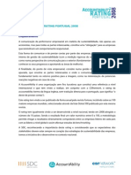 Accountability Rating Portugal - SDC 2008