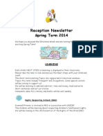 Reception Newsletter Spring 2014 Downsell Primary