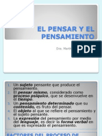 El Pensar y El Pensamiento