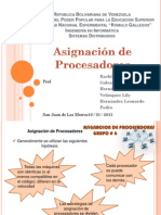 Asignación de Procesadores - Sistemas Distribuidos Unerg