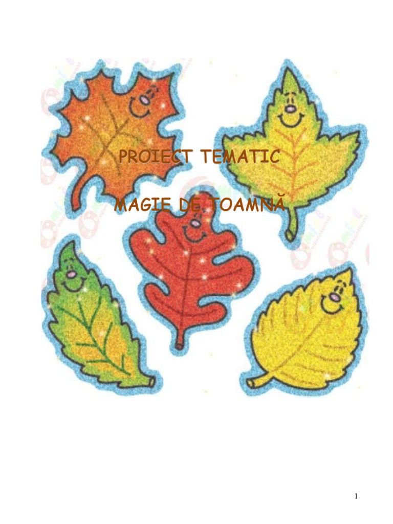 Proiect Tematic Magie de Toamna | PDF