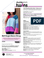 Bell Single-Sleeve Shrug Crochet Pattern