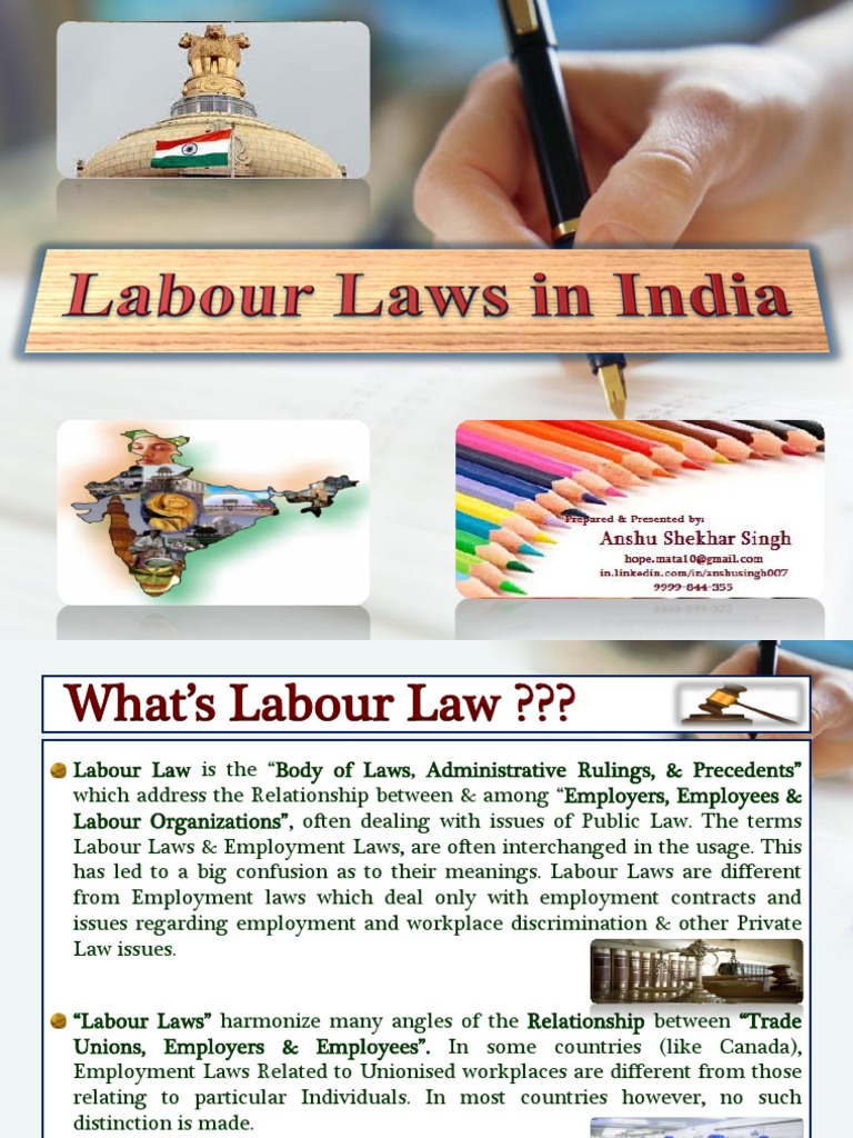 essay on labour laws in india