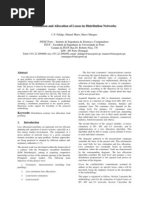Estimation and Allocation of Losses in Distribution Networks