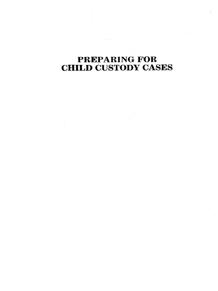Child Custody Preparation Guide for Witnesses | PDF