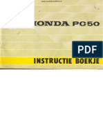 Honda PC50 Instructie Boekje